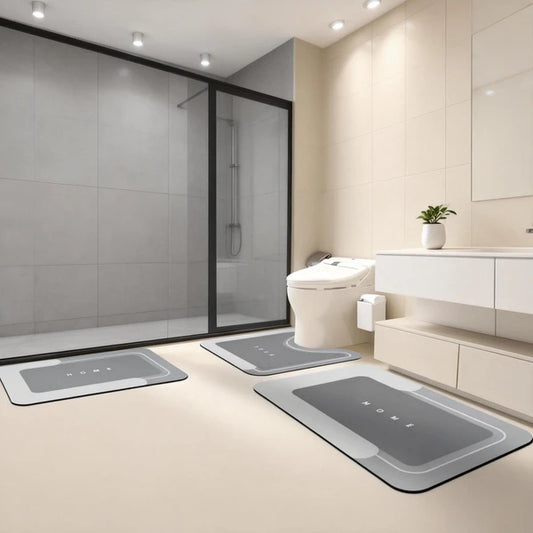 Absorbent bath mat set 3 pieces, photo 2