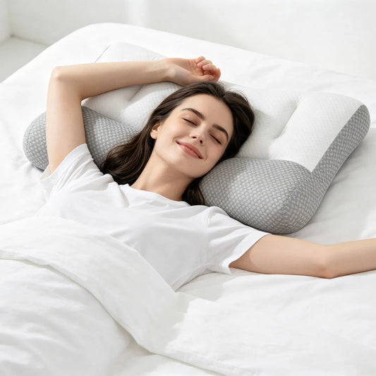 Dual height contoured bed pillow, photo 5