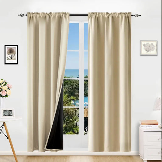 Thermal blackout curtains with grommets, photo 7