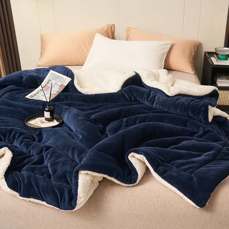 Reversible sherpa throw blanket, photo 8