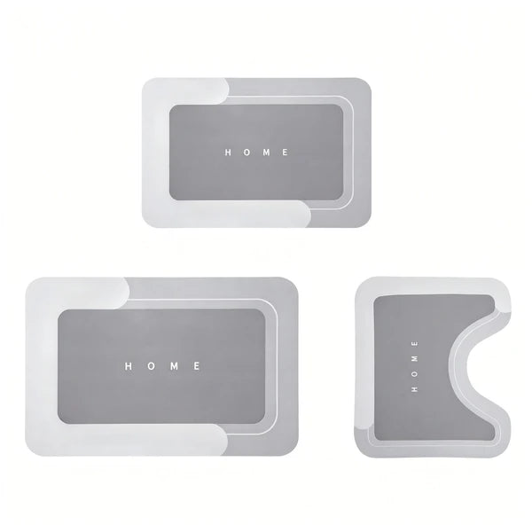 Absorbent bath mat set 3 pieces - Ivy Quarter