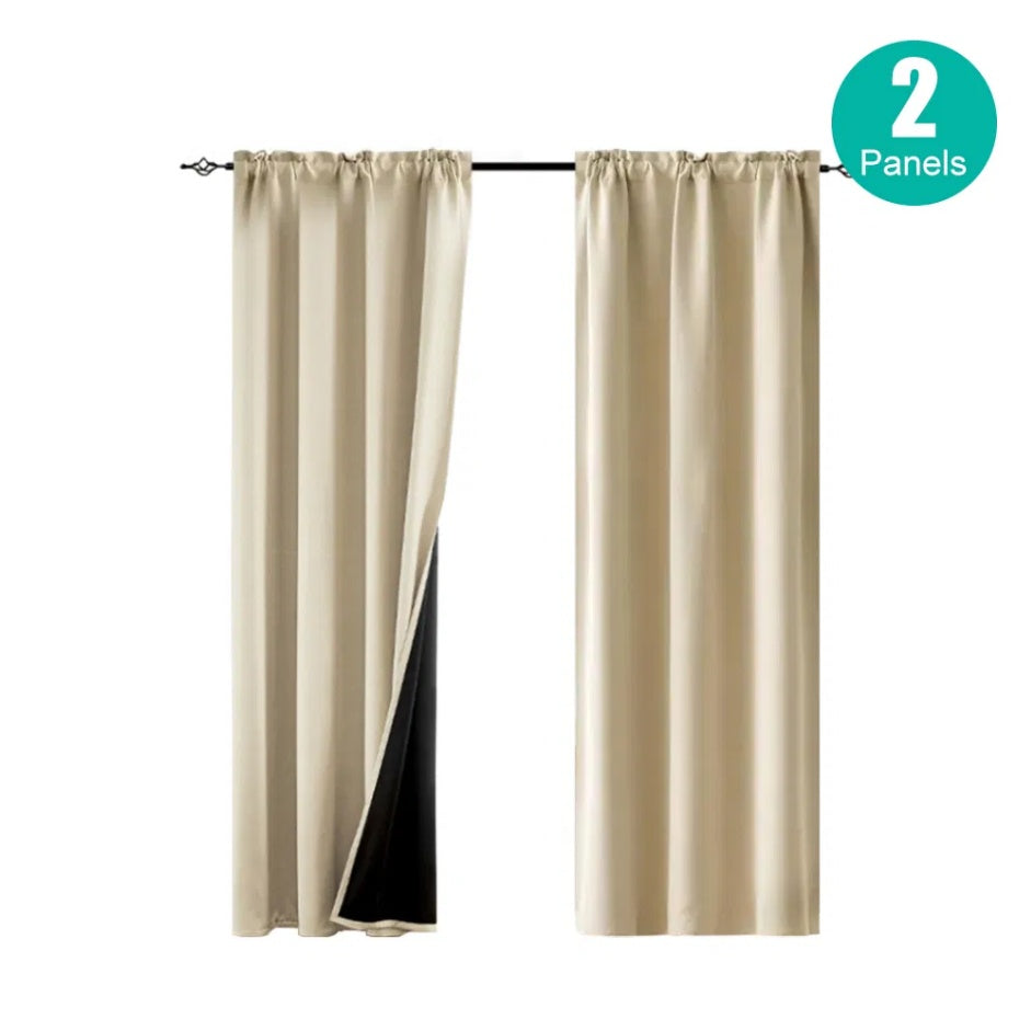 Thermal blackout curtains with grommets, photo 4