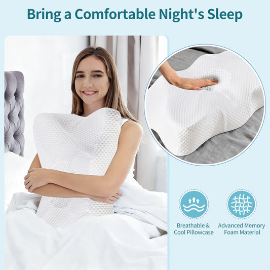 Ergonomic memory foam neck pillow, photo 5