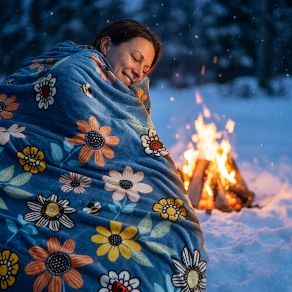 Soft fleece throw blanket, photo 2
