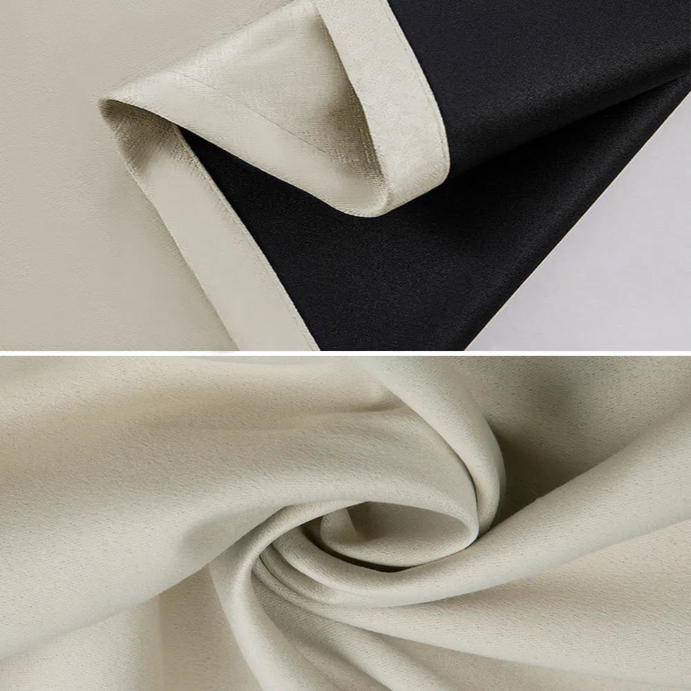 Thermal blackout curtains with grommets, photo 3