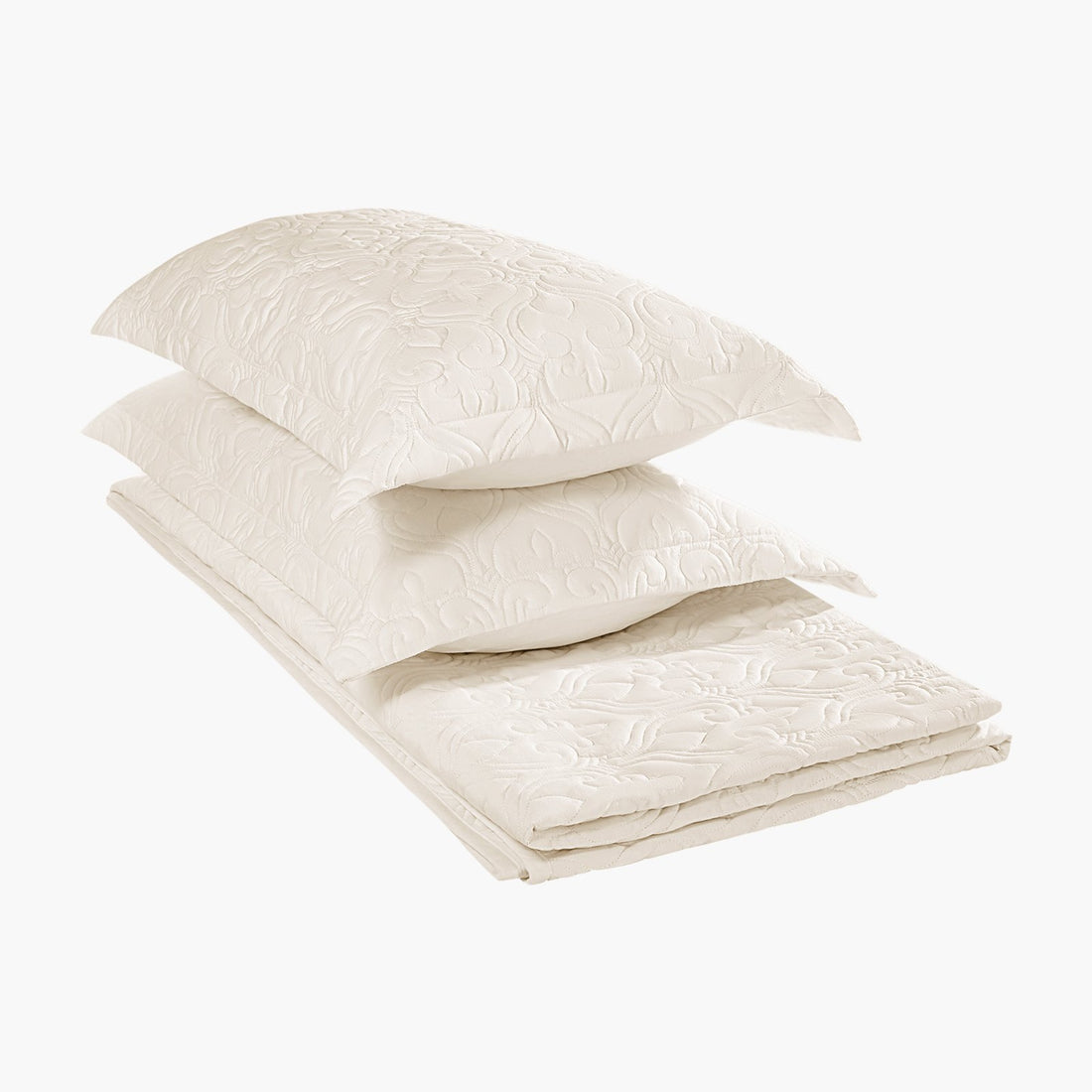 Beige king quilt set, photo 3