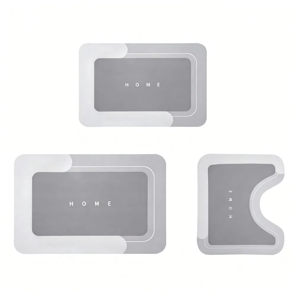Absorbent bath mat set 3 pieces, photo 5