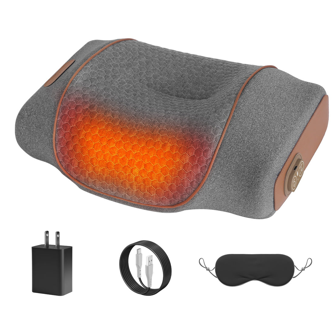 3-in-1 heated neck massage pillow, view 5