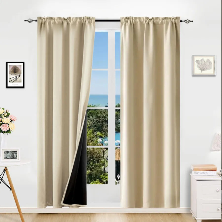 Thermal blackout curtains with grommets, photo 7