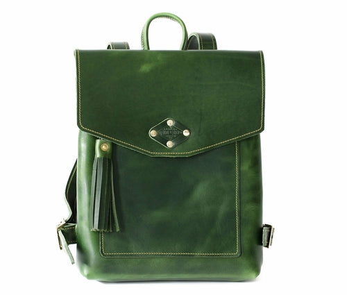 Leather Rucksack Backpack