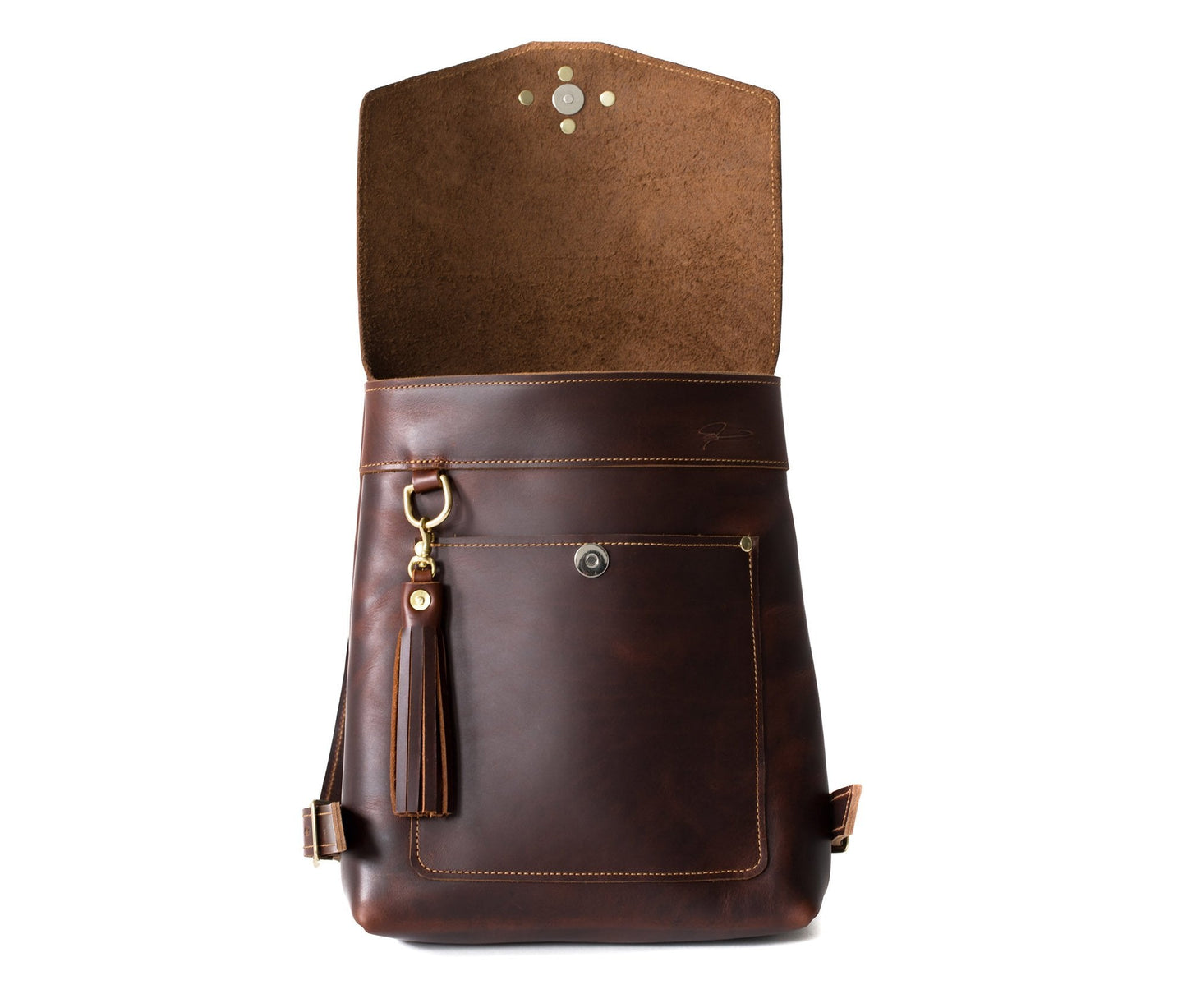 Leather Rucksack Backpack