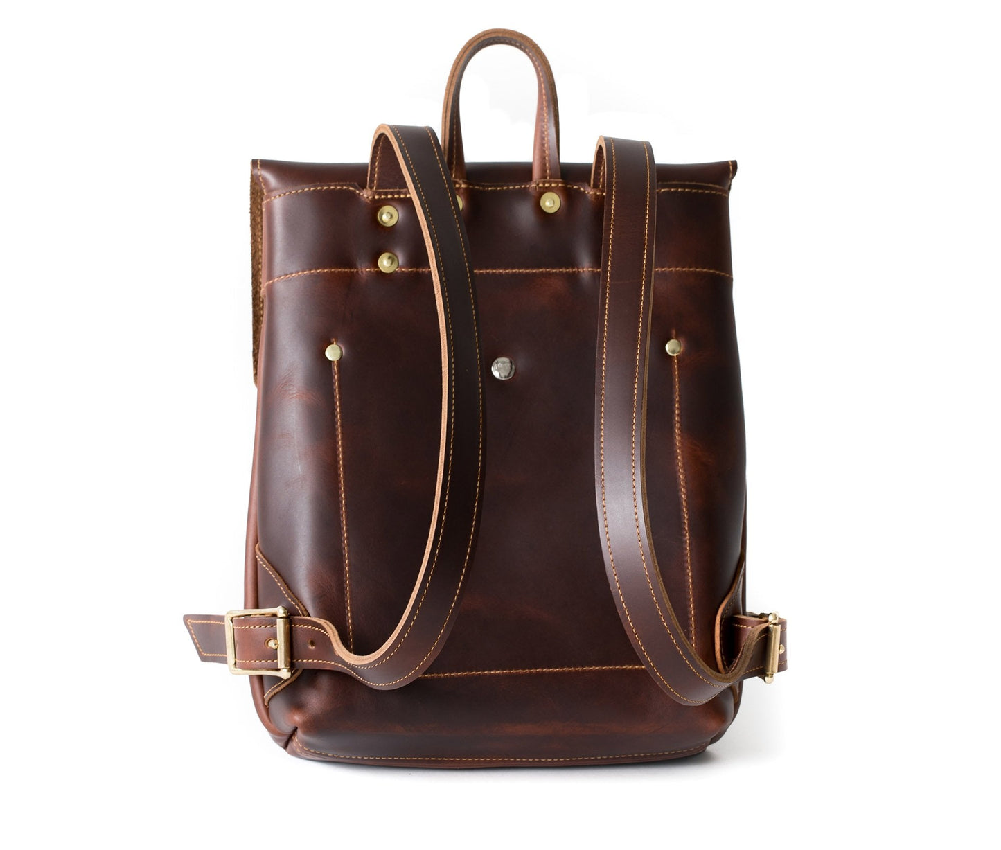 Leather Rucksack Backpack