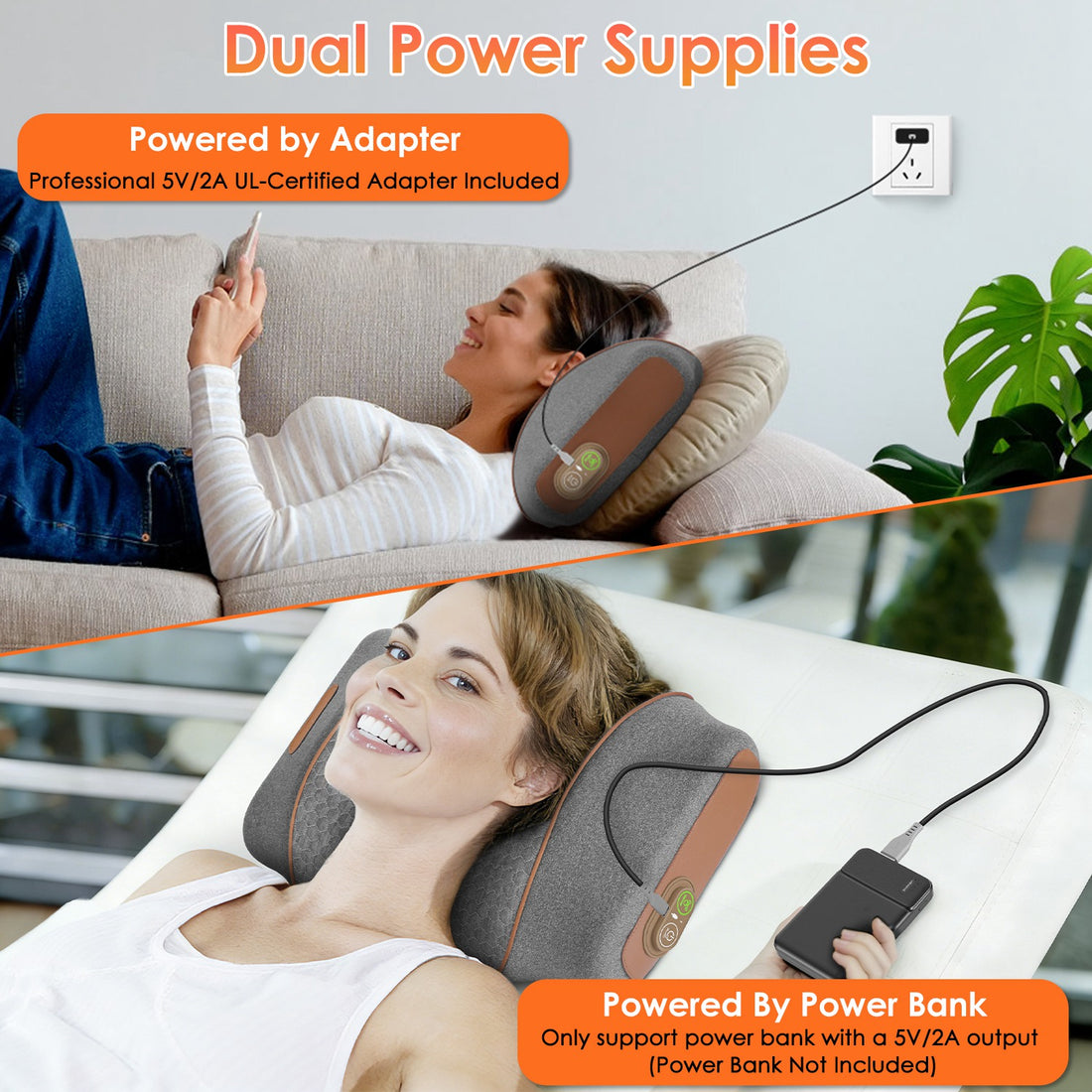 3-in-1 heated neck massage pillow, view 8