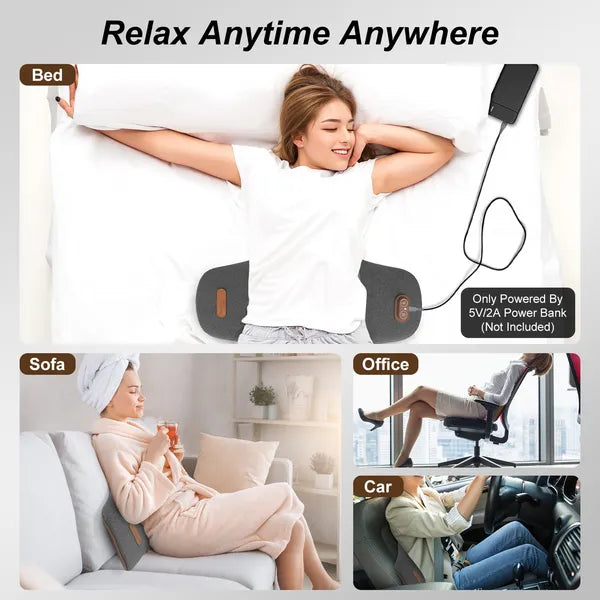 Electric lumbar massage pillow with heat, view 4