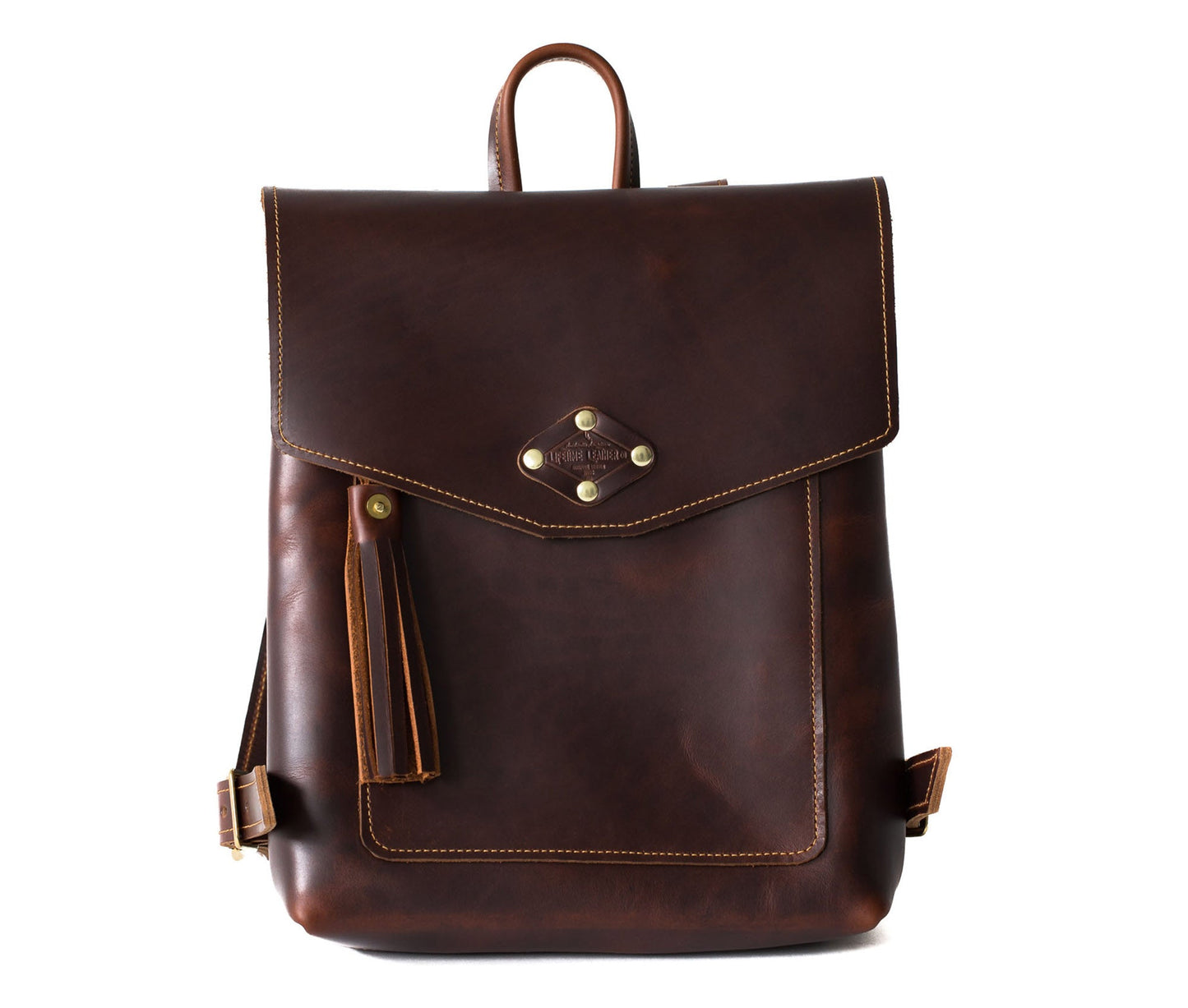 Leather Rucksack Backpack