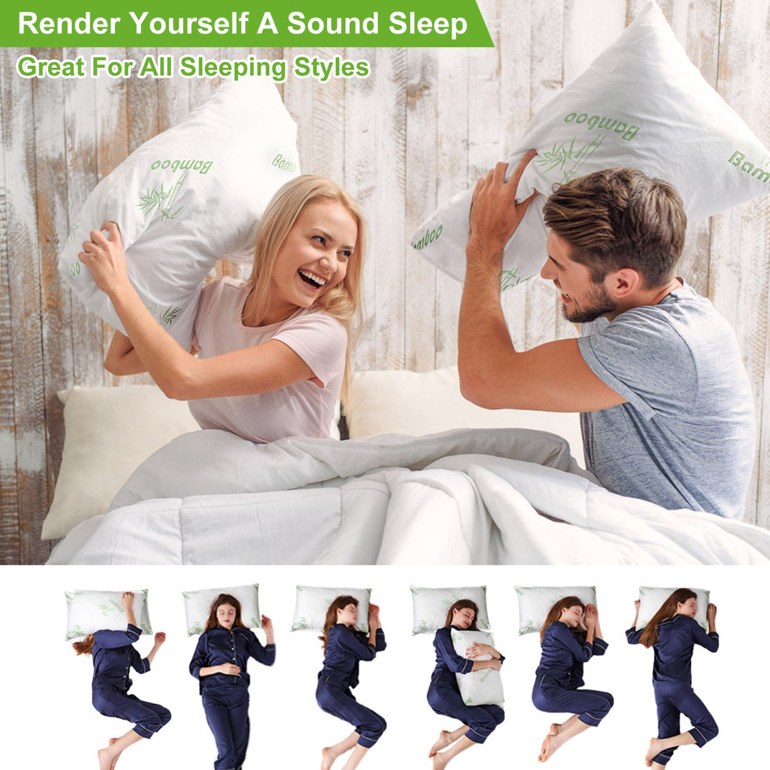 Bamboo shredded memory foam pillow, photo 5