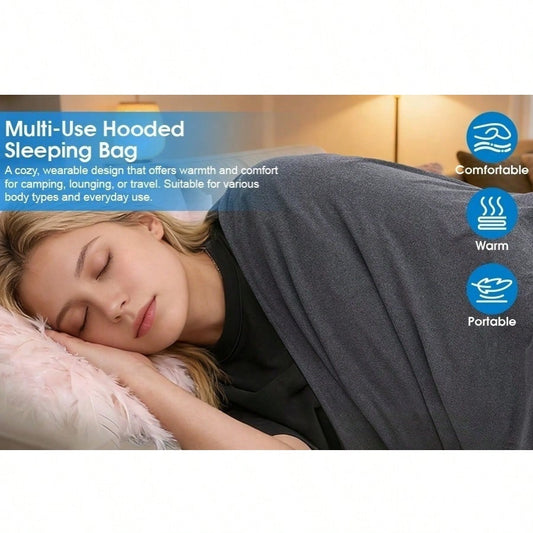 Wearable hooded sleep pod blanket, photo 2